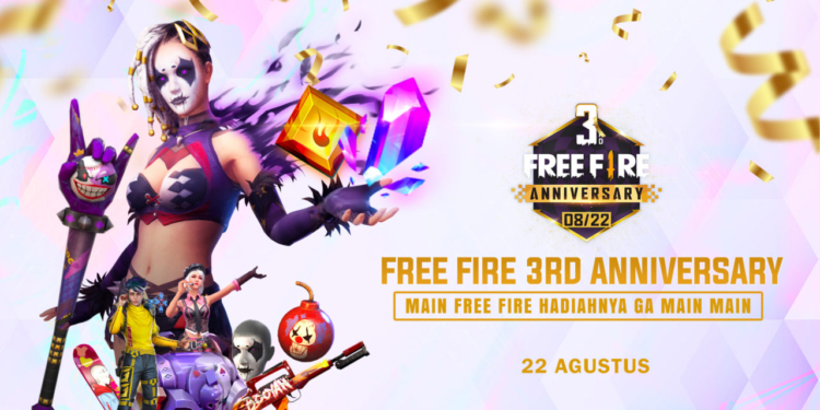 Free fire siapkan event menarik sebagai perayaan ulang tahun ke 3