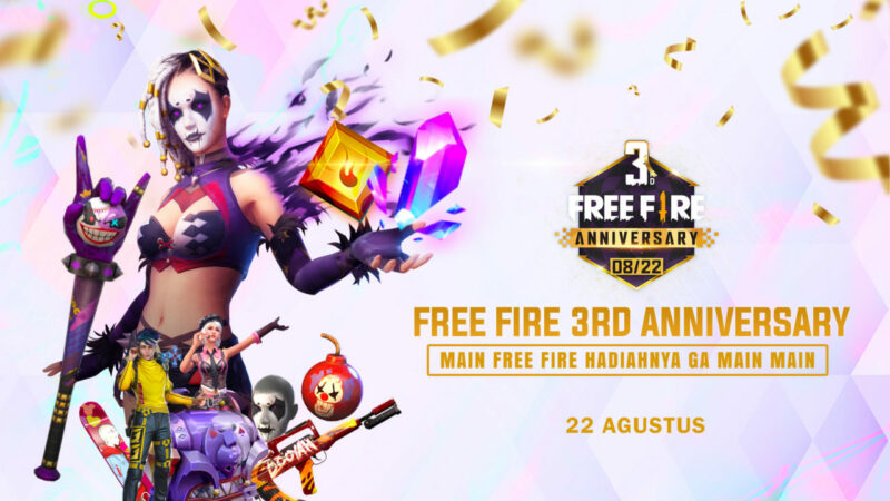 Free Fire Siapkan Event Menarik Sebagai Perayaan Ulang Tahun Ke 3