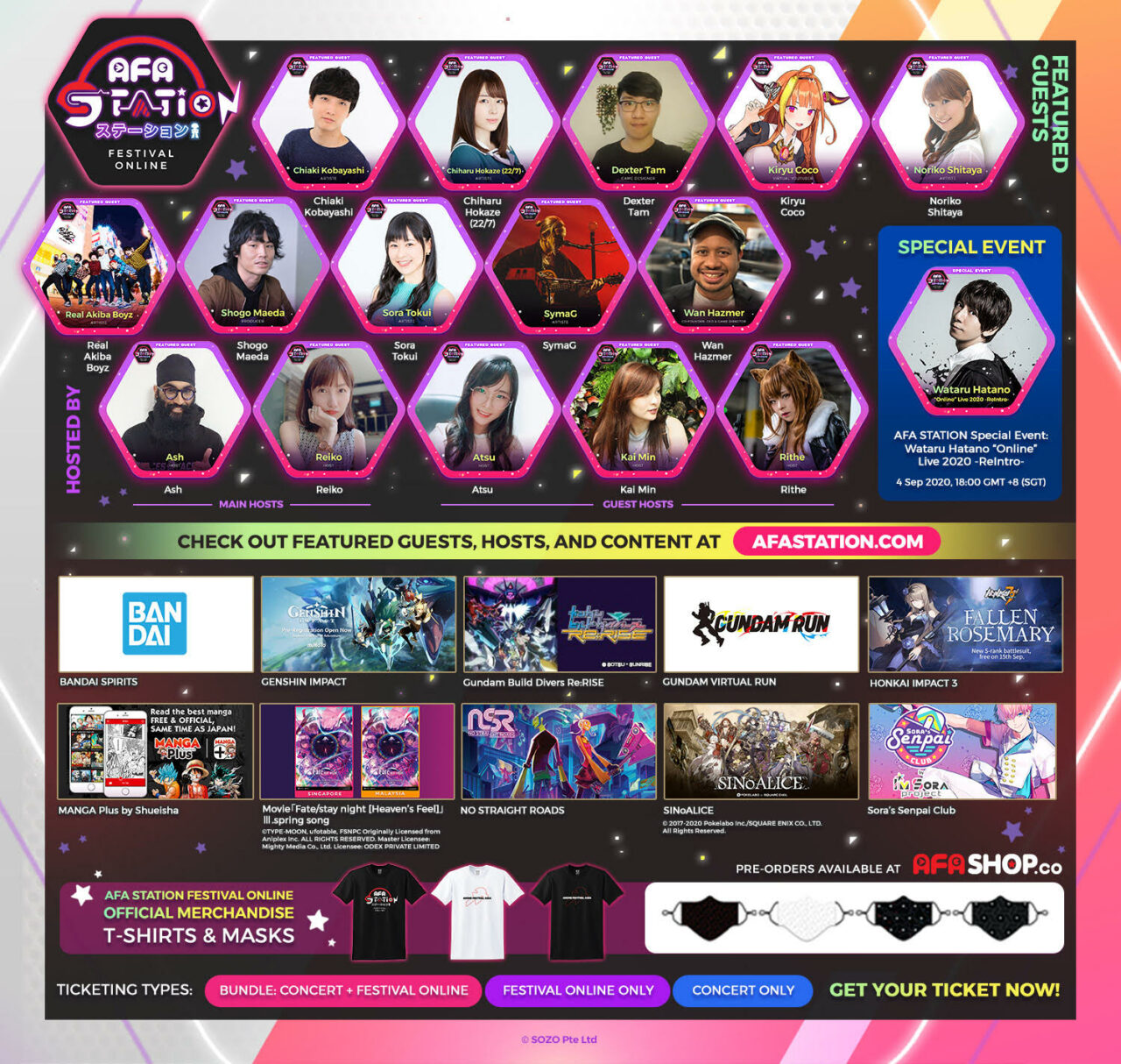 Line up afa station festival online week