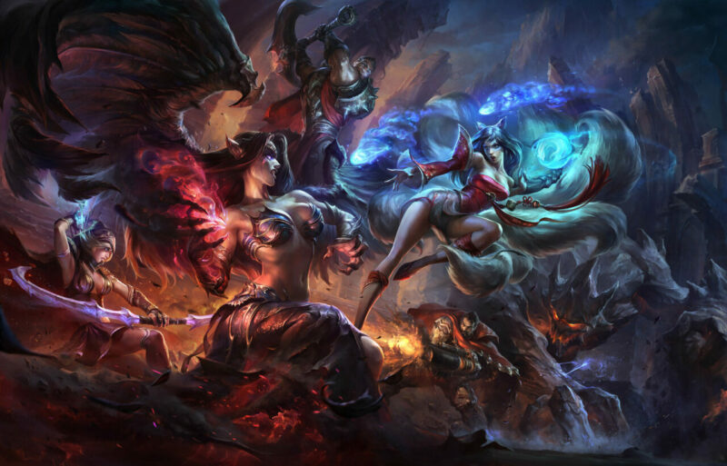 Mid lane battle | artstation