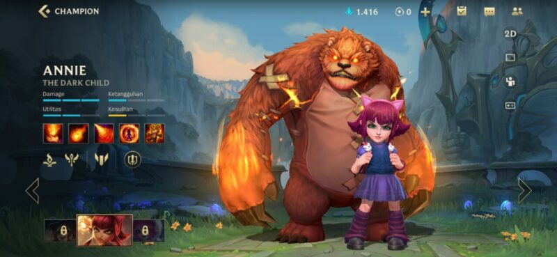 Annie champion support wild rift