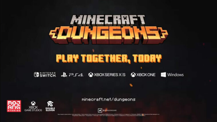 Fitur Cross Platfom Minecraft Dungeon