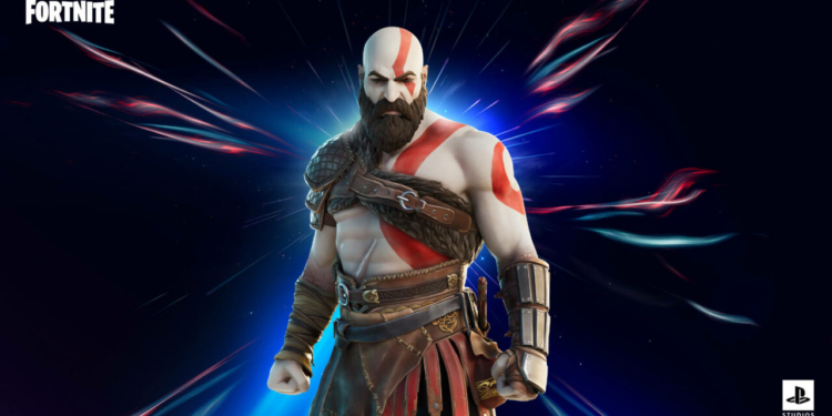 Kratos kini tersedia di fortnite!