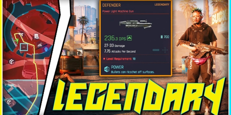 Cara mendapatkan defender iconic lmg di cyberpunk 2077 | stand games & tutorial