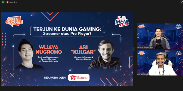 Bincangshopee 2. 2 men sale terjun ke dunia gaming streamer atau pro player (2)