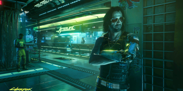 Keanu reeves as johnny silverhand in 'cyberpunk 2077'