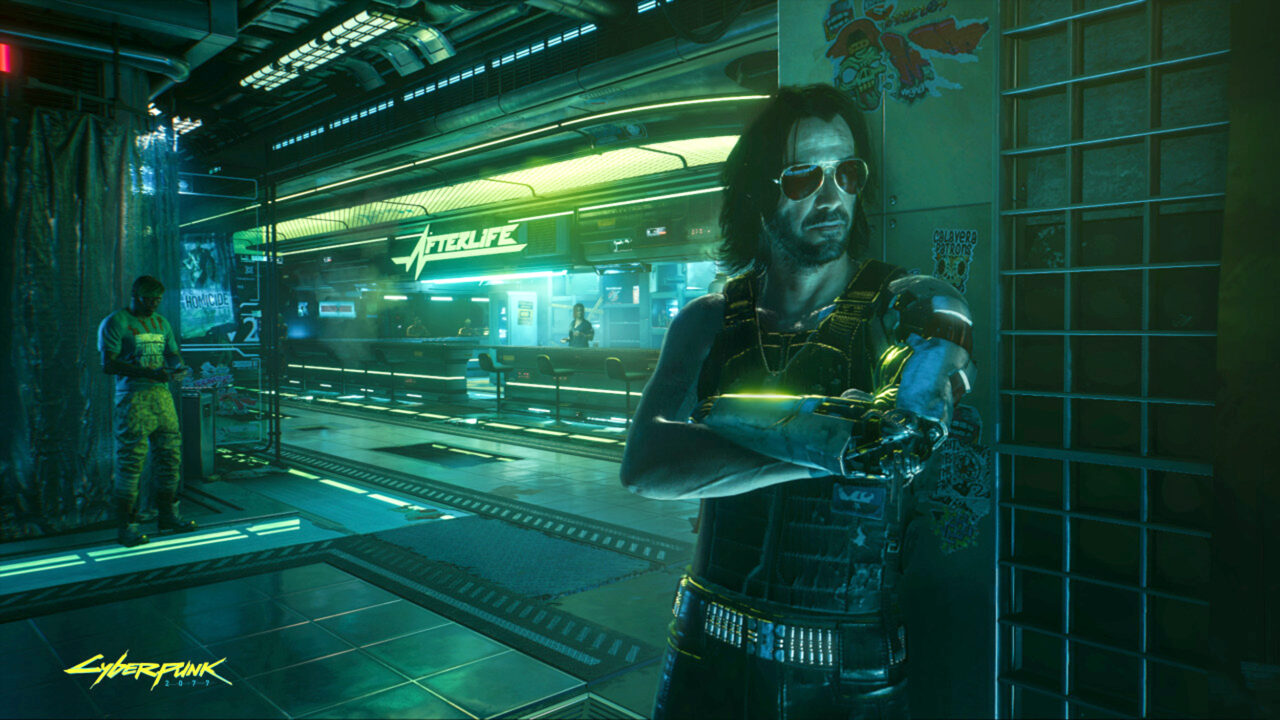 Keanu reeves as johnny silverhand in 'cyberpunk 2077'