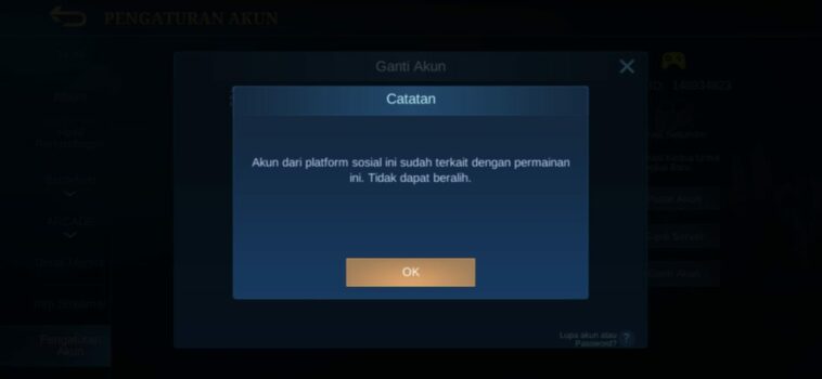 Ganti Akun Ml