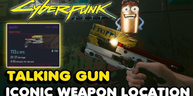 Cara mendapatkan skippy, pistol yang bisa bicara di cyberpunk 2077 | gamerguru