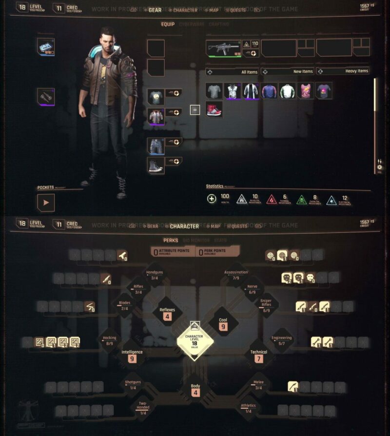 Cyberpunk 2077 Inventory | CD Project Red 