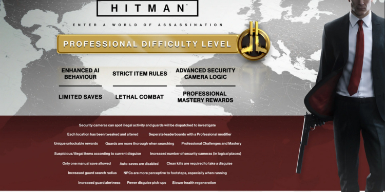 Cara mengubah difficulties pada game hitman 3 | io interactive