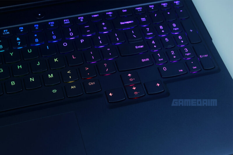 Lenovo legion 7i truestrike keyboard arrow gamedaim review