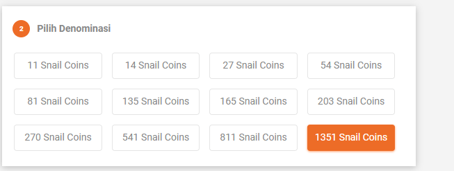 Begini cara top up snail coins dengan mudah nominal