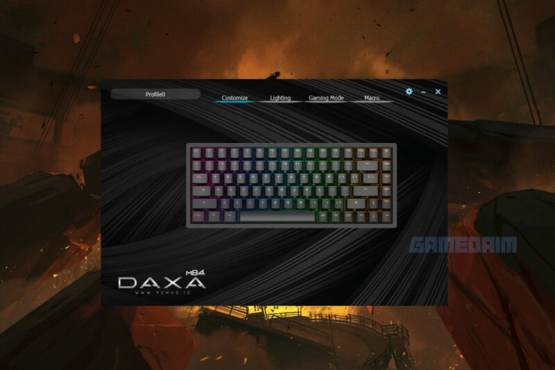 Rexus Daxa M84 Pro Software Custom Keycaps Gamedaim Review