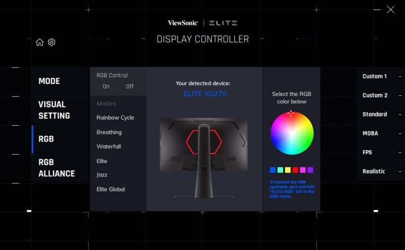 Viewsonic elite xg270 elite rgb software gamedaim