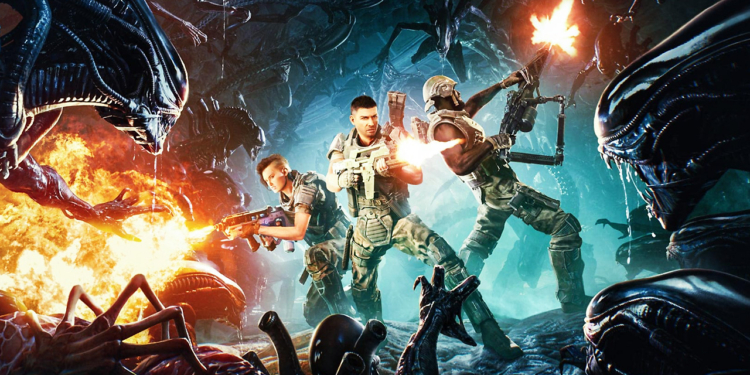 Game co-op shooter aliens: fire team unjuk trailer perdana