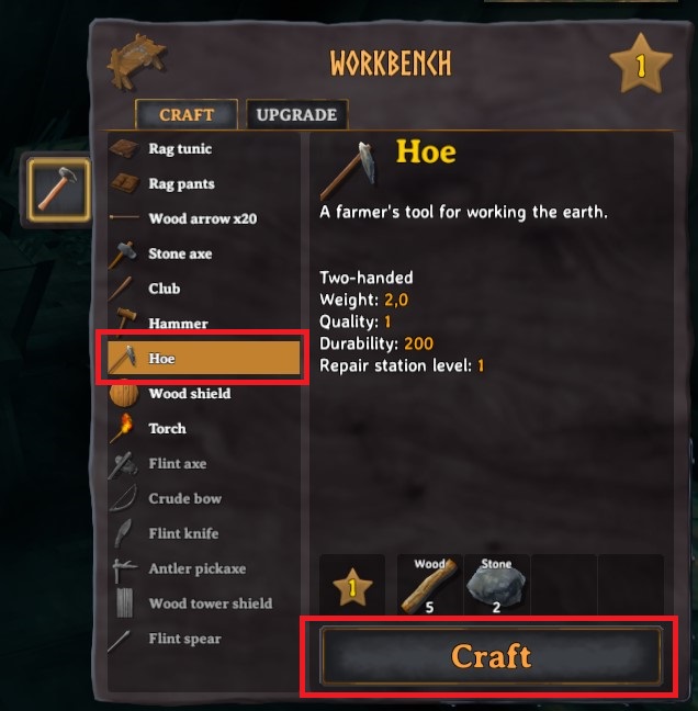 How to craft a hoe in valheim 4