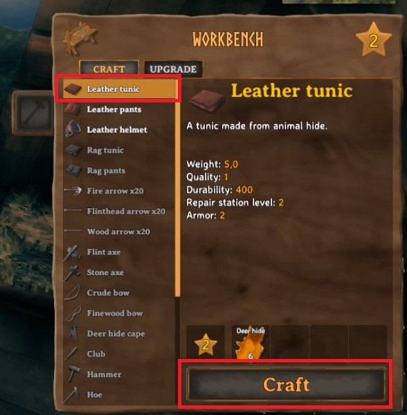 How to make leather tunic in valheim 4