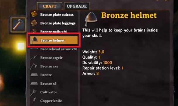 Kegunaan Bronze Helmet | wowkia