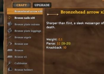 Cara mudah membuat bronze arrow pada game valheim | wowkia