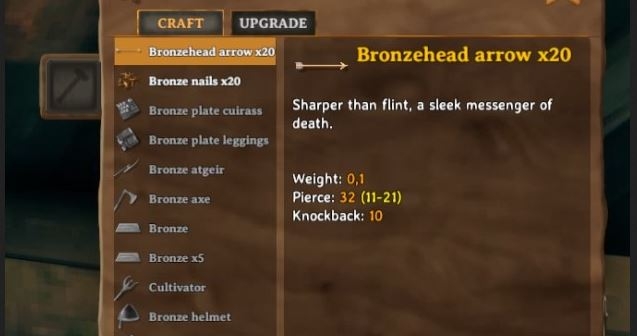 Cara mudah membuat bronze arrow pada game valheim | wowkia