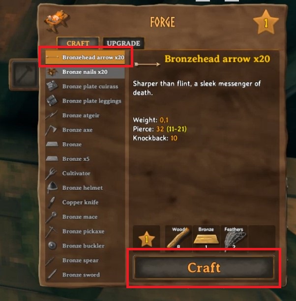 How to make bronze arrow in valheim 4