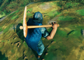 Cara mudah membuat bronze pick axe pada game valheim | iron gate