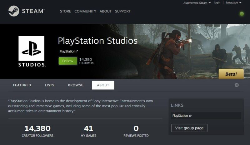 Halaman steam playstation bocorkan jumlah game yang akan rilis ke pc | steam