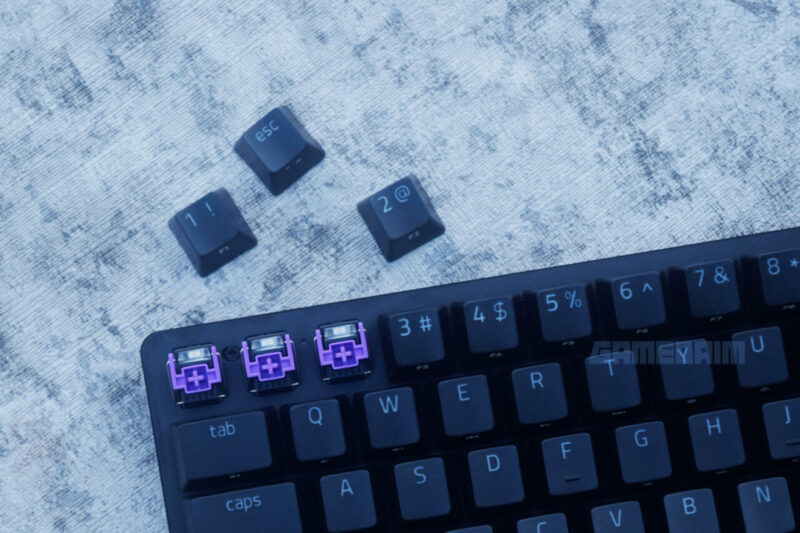 Razer huntsman mini razer optical clicky purple switch esc gamedaim review