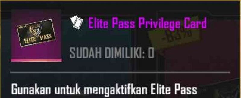 Card free fire elite pass