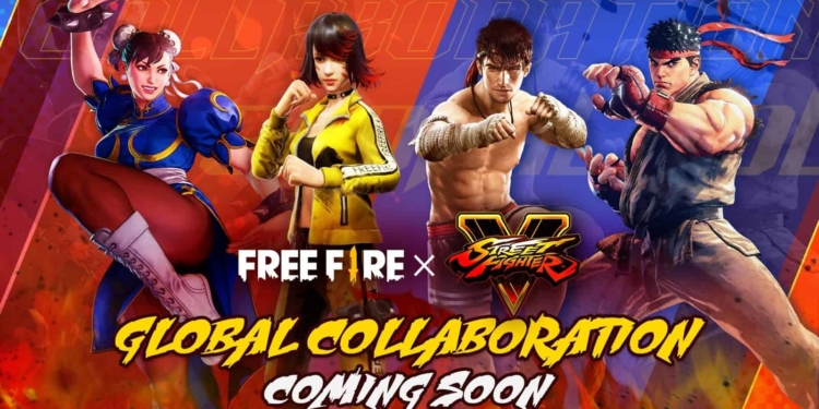 Free fire x street fighter v