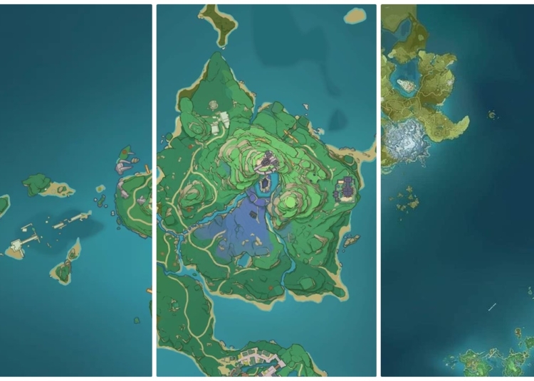 Detail lengkap map inazuma kembali bocor, kali ini apa? 1 Inazuma map