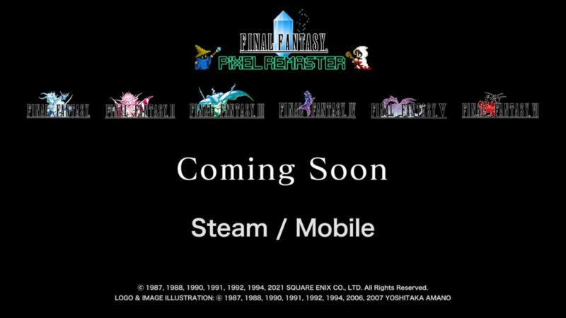 Final Fantasy Pixel Remaster Akan Rilis Untuk PC dan Mobile | Square Enix