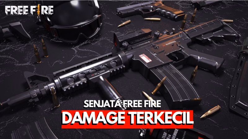 26 Senjata FF Damage Terkecil, Kalah sama Panci