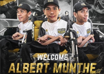 Resmi, alberth munthee bergabung dengan dewa united esports