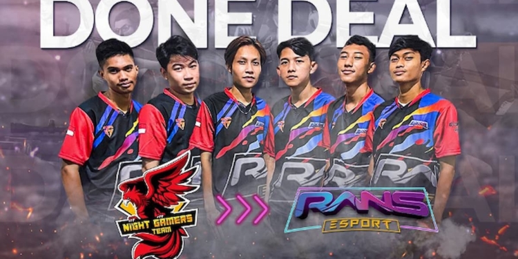 Resmi, rans esports umumkan roster divisi free fire barunya