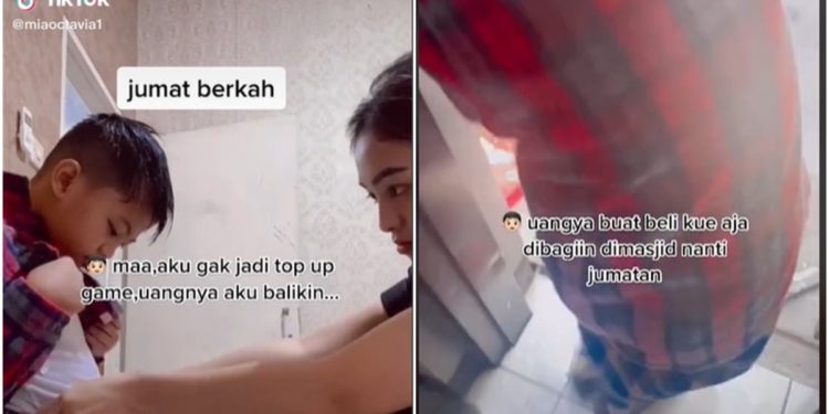 Salut! Kisah bocah yang rela tak top up game demi berbagi ke jemaah masjid