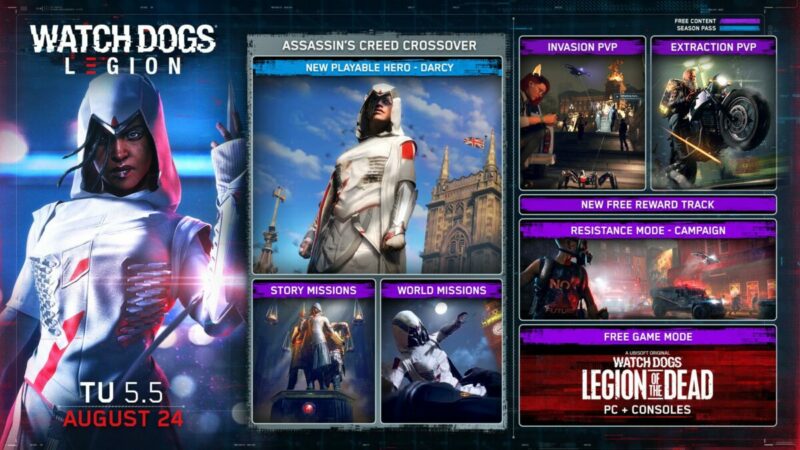  Watch Dogs Legion Resmi Kolaborasi Dengan Assassin's Creed  | Ubisoft