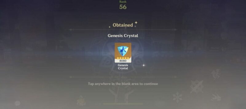 Genesis Crystal Top Up 1