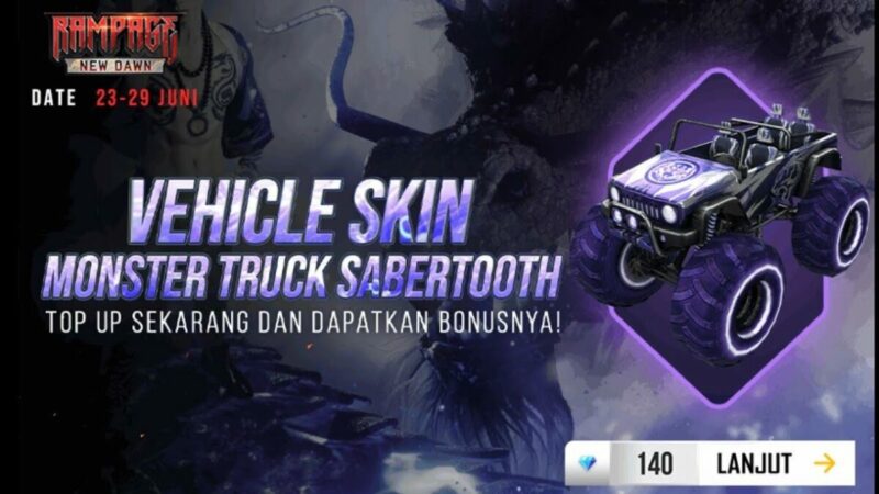 Monster truck dodgem car free fire