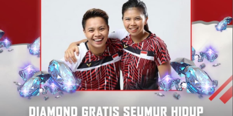 Raih emas di olimpiade, garena beri diamond gratis seumur hidup untuk greysia apriyani