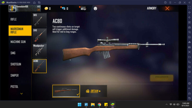 Update free fire agustus  senjata baru