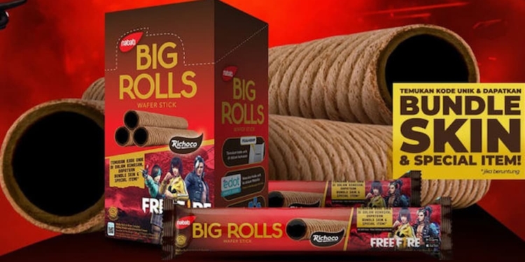 Begini cara mendapatkan bundle kolaborasi free fire big rolls