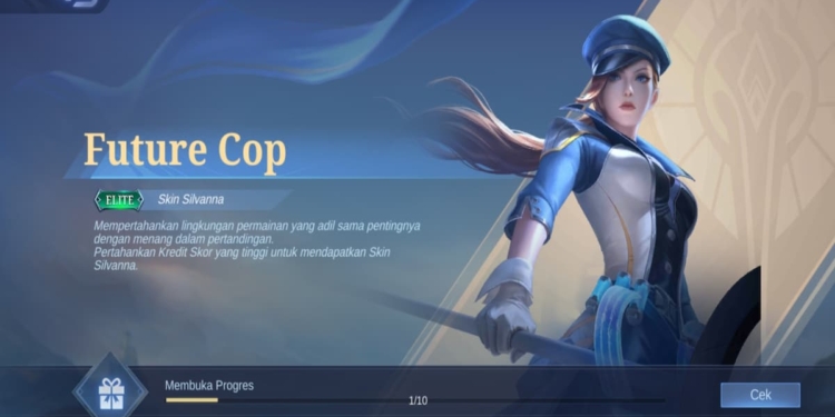 Begini cara mendapatkan skin elite silvana future cop mobile legends