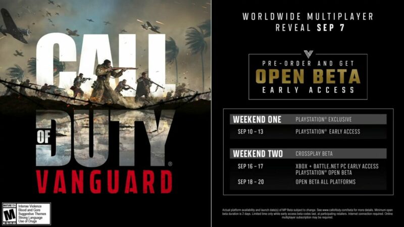 Activision ungkap tanggal open beta dan early access call of duty vanguard | activision