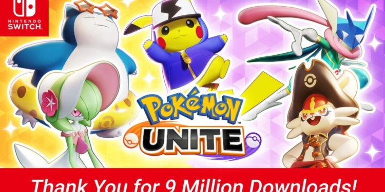 Pokemon unite tembus 9 juta kopi di platform switch | nintendo