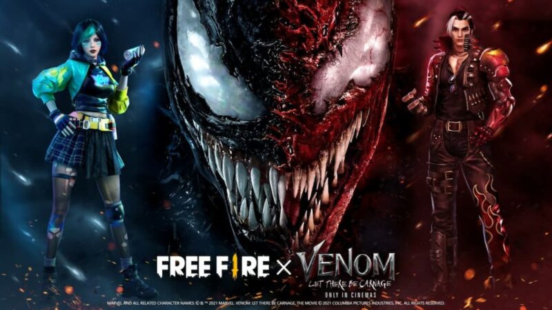 Kolaborasi Free Fire X Film Venom, Hadirkan Skin Ekskusif Venom