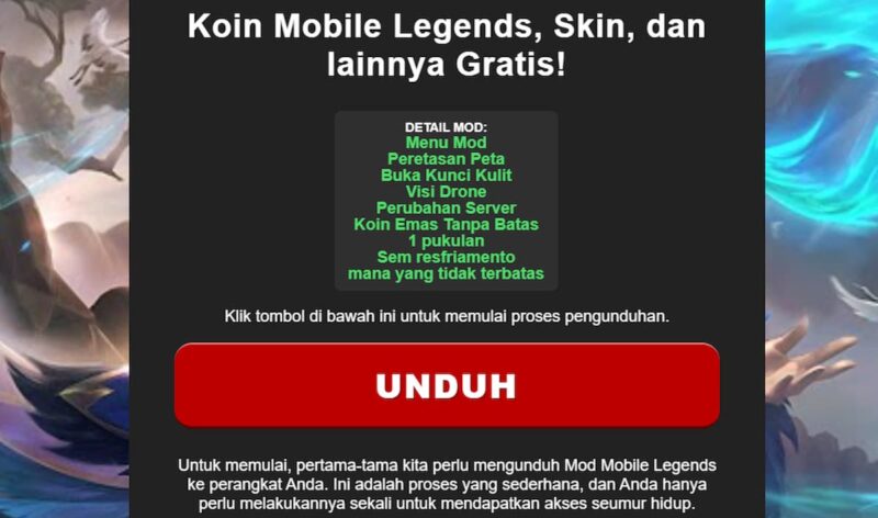 Ssbr.me, Mod Menu Mobile Legends, Berikan Skin Dan Diamond Gratis