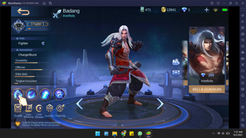 Kategori skin mobile legends basic