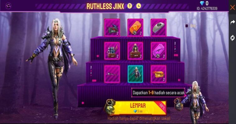 Begini Cara Mendapatkan Bundle Ruthless Jinx Ff (free Fire)